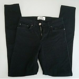 SOLD: Acne 25/28 Skin 5 Black Jeans
